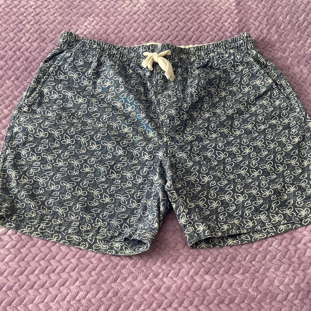 NWOT Men's Blue Patterned J Crew Shorts, medium